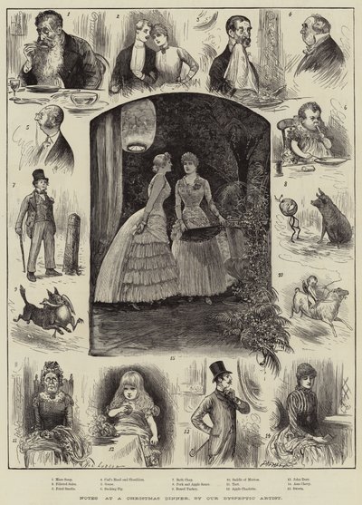 Notas en una cena de Navidad de Henry Stephen Ludlow